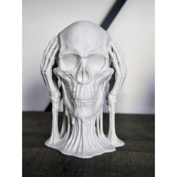 Hear No Evil, See No Evil, Speak No Evil Melting Skulls 3d Figure Set - Picture 6 of 6